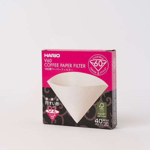 Papírové filtry Hario V60-02, 40 ks